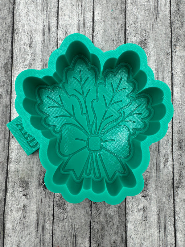 Fall Leaves with Bow Freshie Silicone Mold