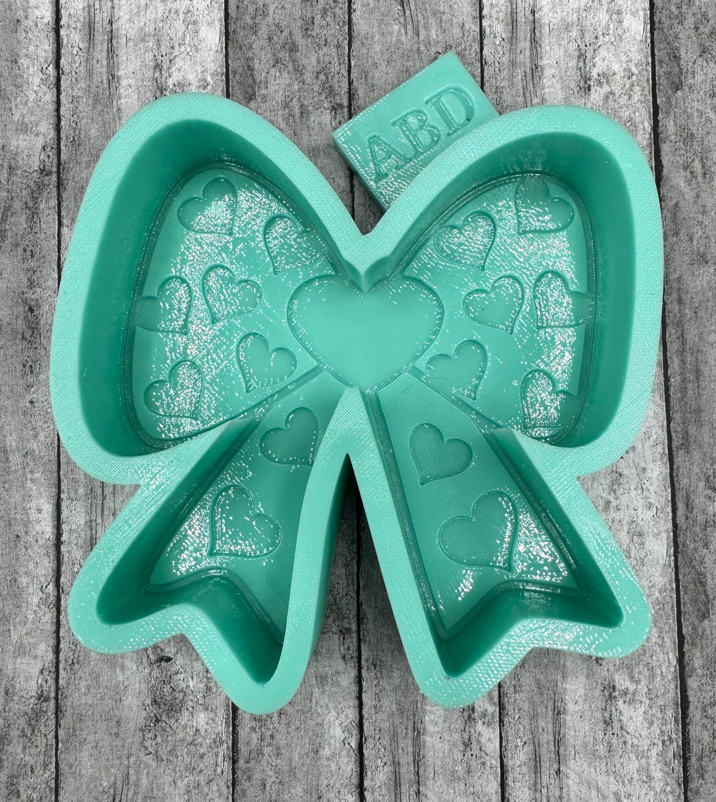 Valentine Heart Bow Freshie Silicone Mold