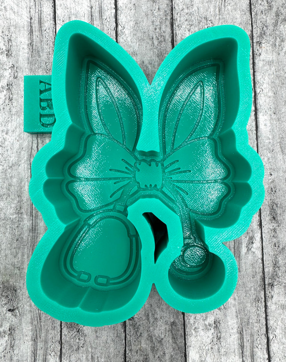 Bunny Ears Easter Stethoscope Freshie Silicone Mold
