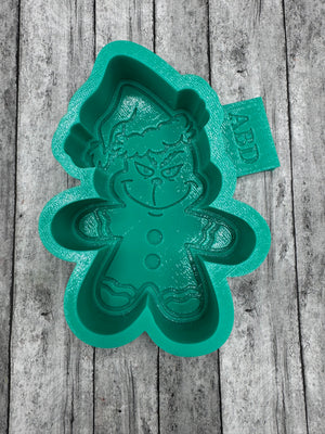 Grinch Gingerbread Freshie Silicone Mold