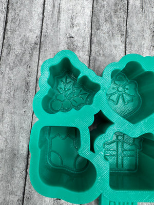 Christmas Charm Freshie Silicone Mold