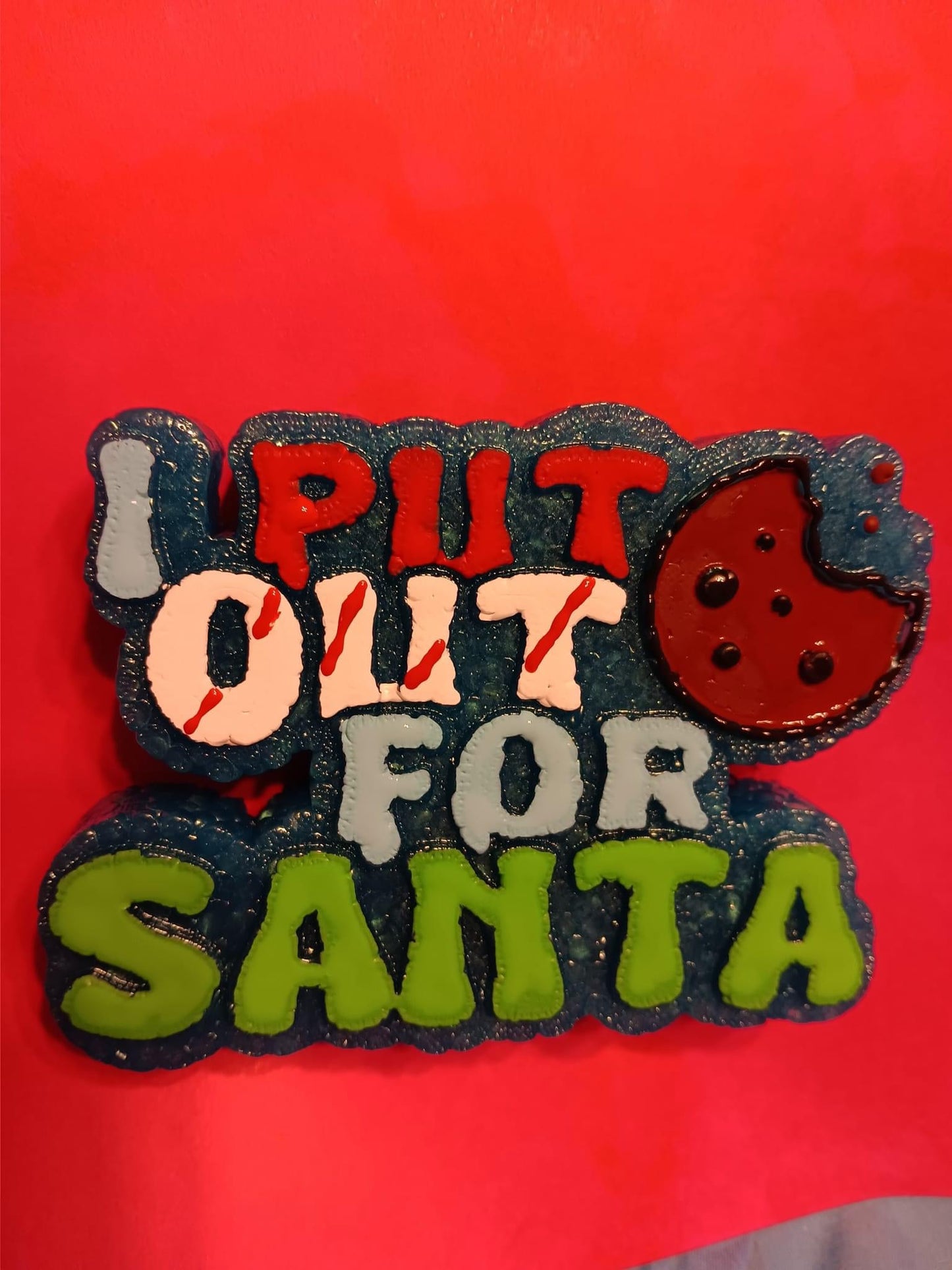 I Put Out for Santa Freshie Silicone Mold