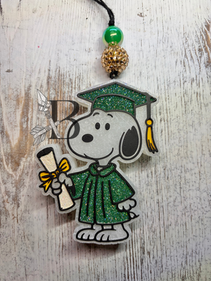 Graduation Beagle Freshie Silicone Mold