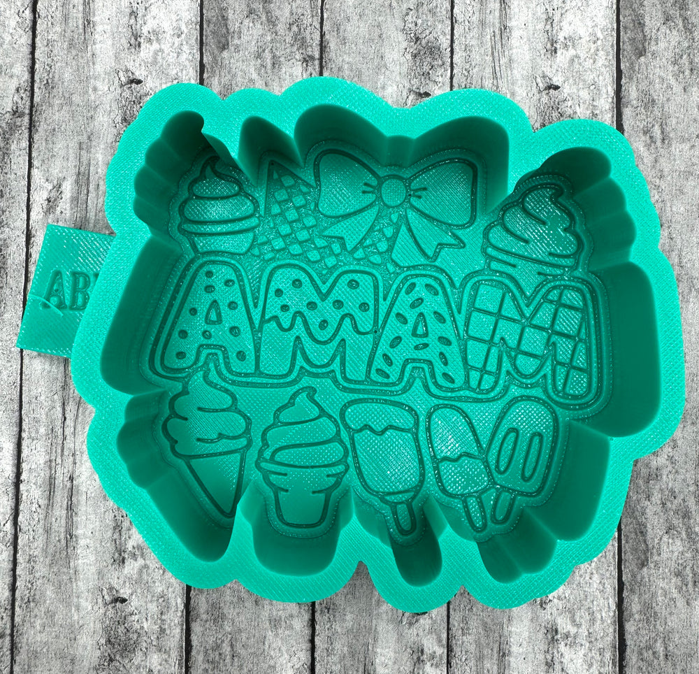 Mama Icecream Scene Freshie Silicone Mold