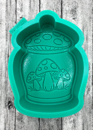 Vintage Mushroom Canister Freshie Silicone Mold