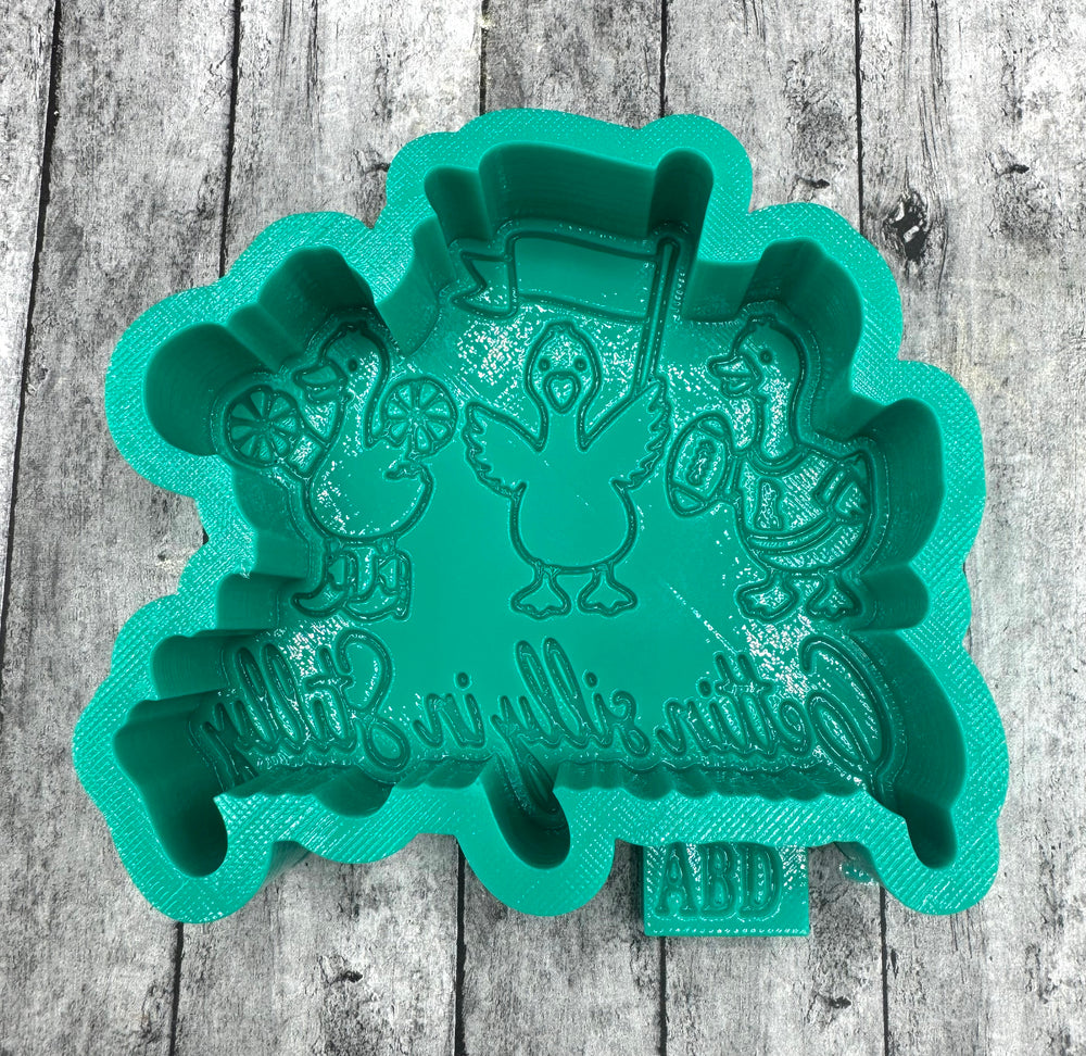 Gettin Silly in Stilly Geese/Goose Freshie Silicone Mold
