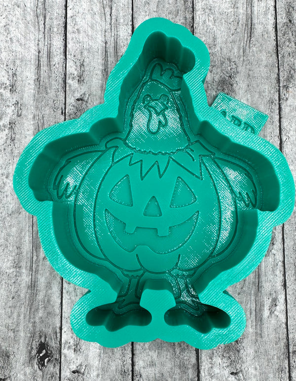 Chicken in a Pumpkin Silicone Mold