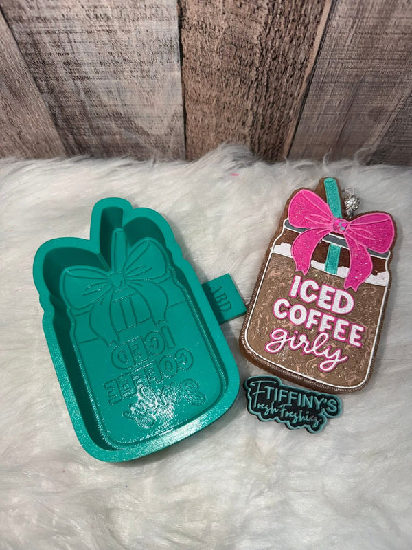 Iced Coffee Girly Silicone Mold