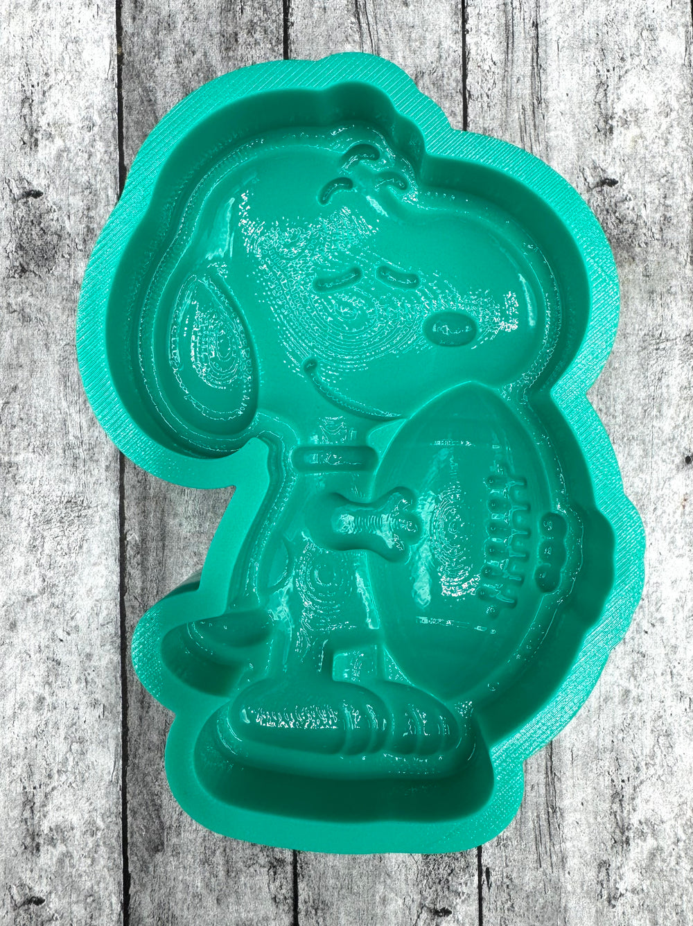 3D Beagle Dog holding Football Silicone Mold
