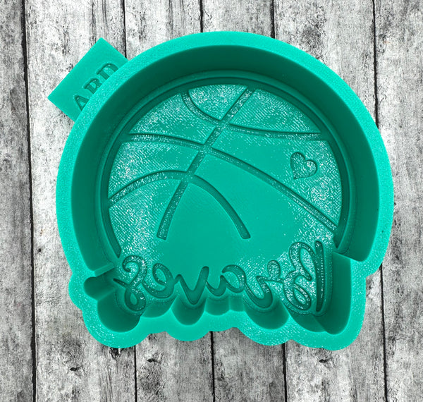 Braves Basketball Silicone Mold