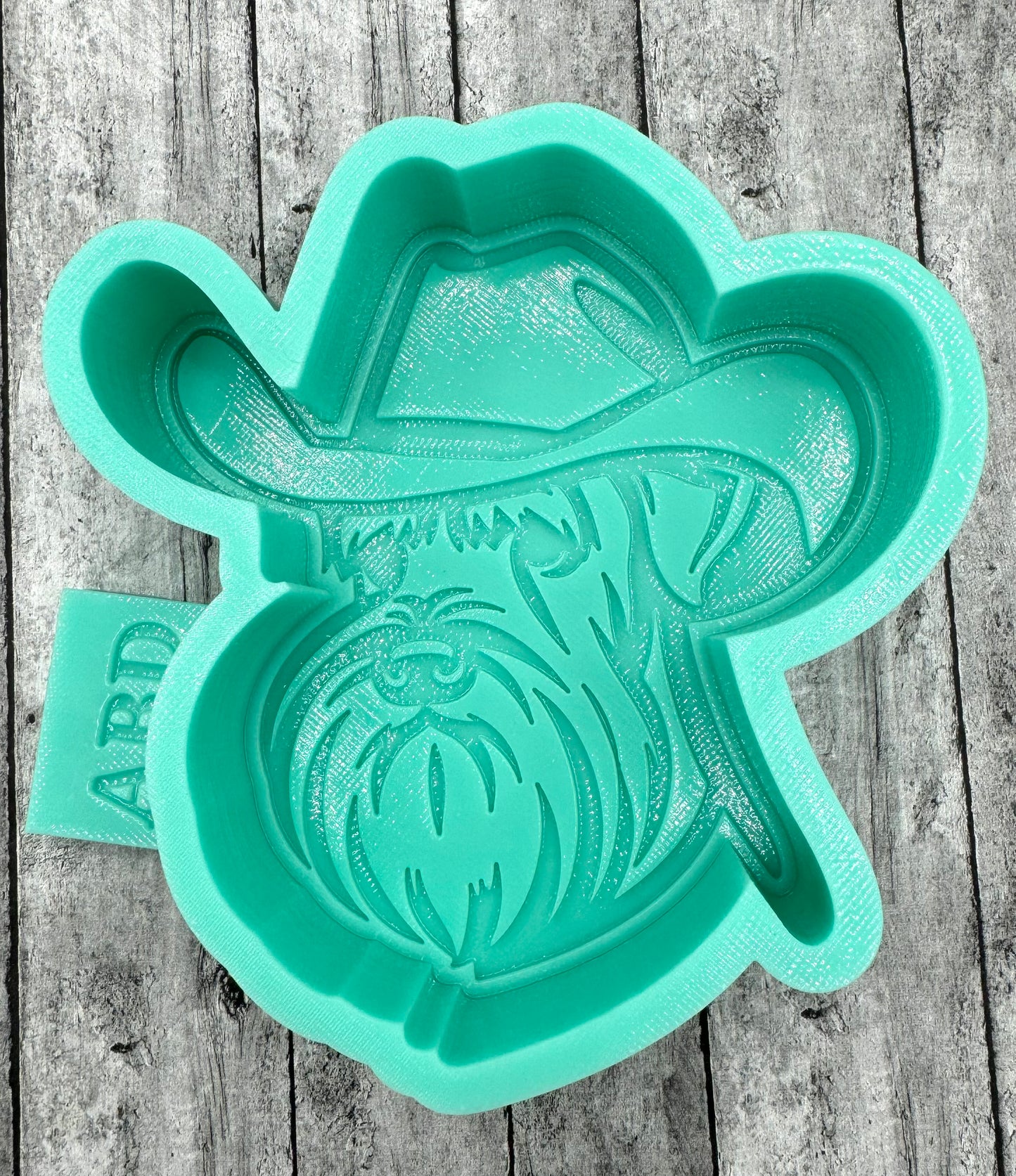 Schnauzer Dog in a Cowboy hat Freshie Silicone Mold