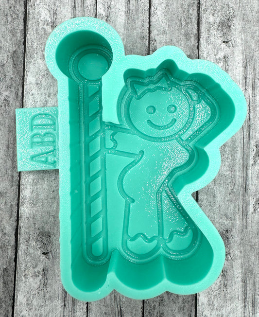 Ginger on a Stripper Pole Gingerbread Freshie Silicone Mold