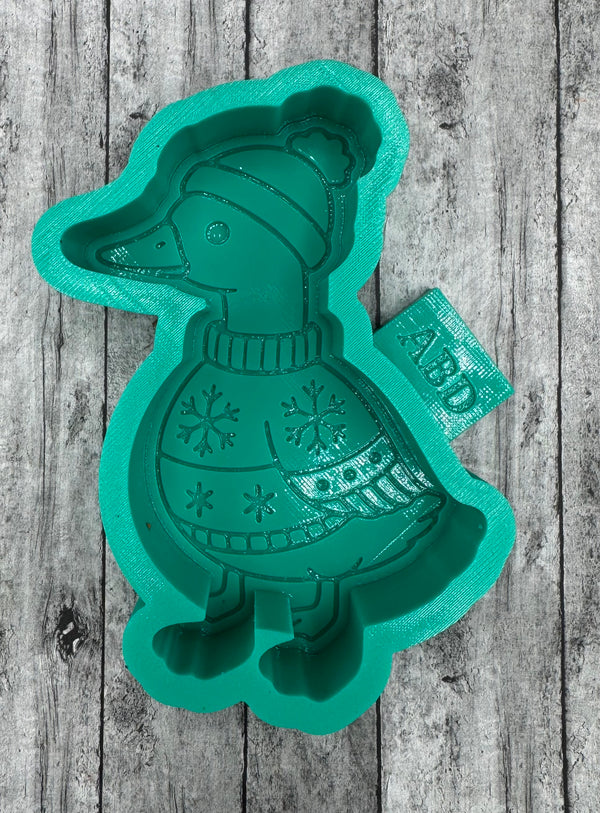 Winter Sweater Goose Freshie Silicone Mold