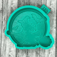 Witches Flying with Bats Freshie Silicone Mold