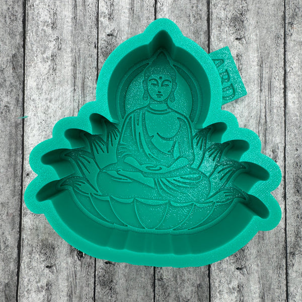 Buddha on Lotus Flower Freshie Silicone Mold