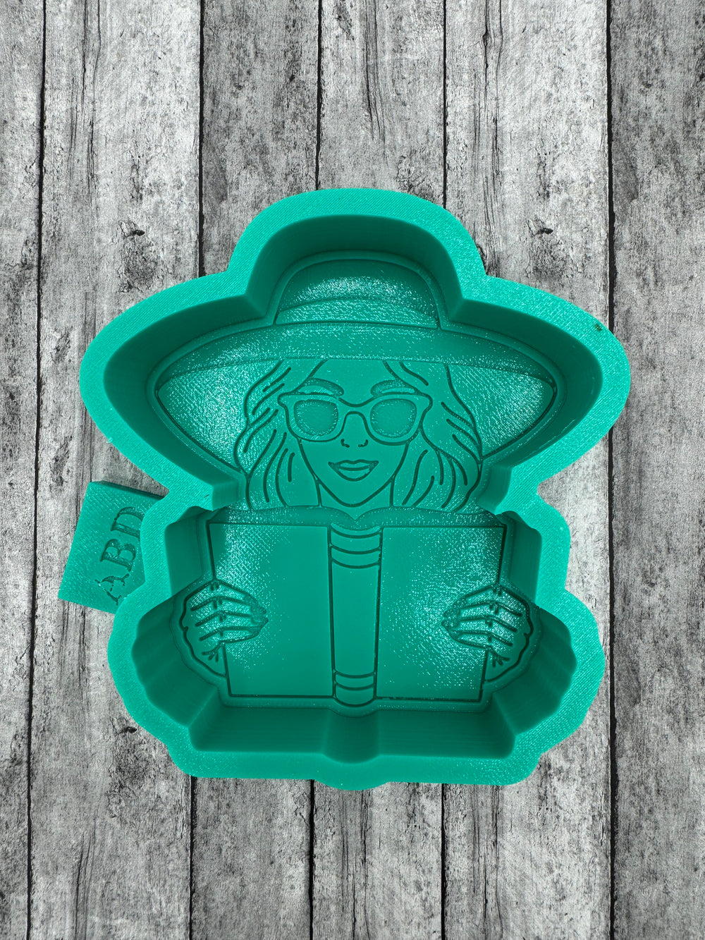 Girl Reading Silicone Mold