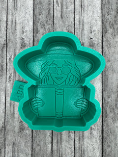 Girl Reading Silicone Mold