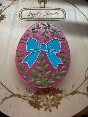 Easter Egg with Vines & Bow  Freshie Silicone Mold