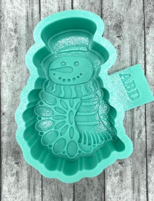 Snowman Concho Freshie Silicone Mold