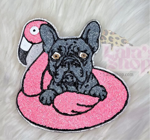 Frenchie Dog on a Float Freshie Silicone Mold