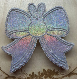 Peep Centered Bow  Freshie Silicone Mold