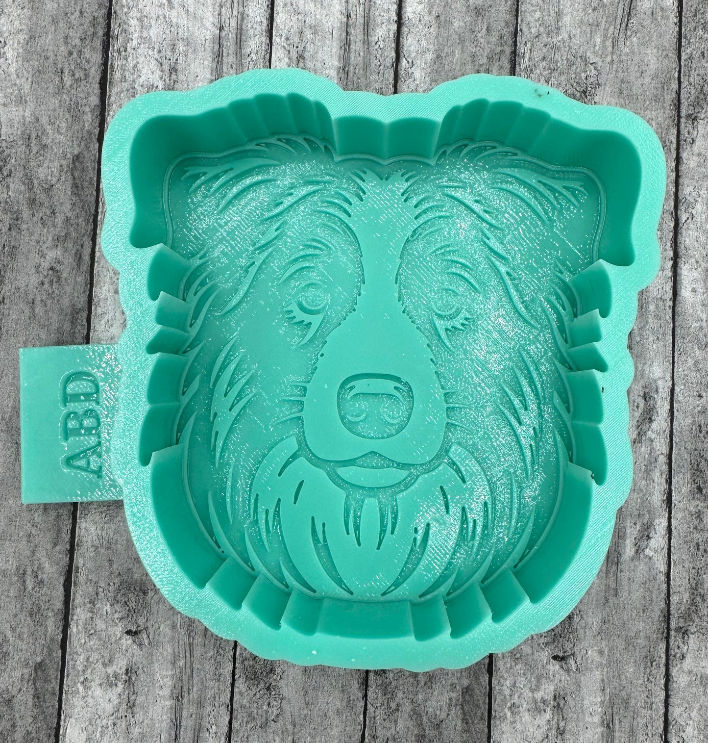 Border Collie dog face Freshie Silicone Mold