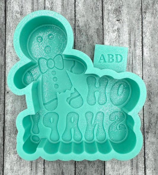 Oh Snap Gingerbread Man Freshie Silicone Mold