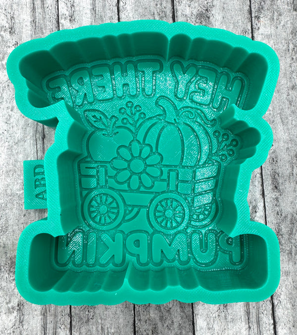 Hey There Pumpkin Fall Scene Freshie Silicone Mold