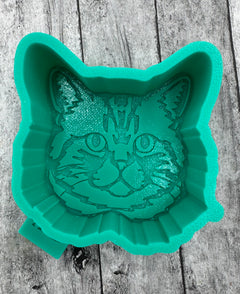 Mini Cat Face Profile Silicone Mold