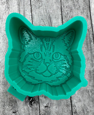 Mini Cat Face Profile Silicone Mold