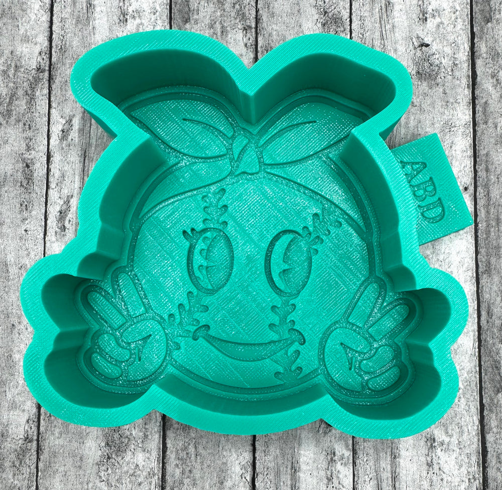 Baseball with Face Bandana Freshie Silicone Mold