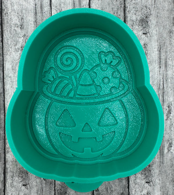 Pumpkin Candy Bucket Freshie Silicone Mold