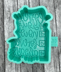 Lover Checklist LOVE YOU Freshie Silicone Mold