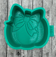 Pumpkin with New Bow Freshie Silicone Mold