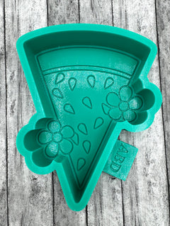 MINI Watermelon Slice with Daisies Freshie Silicone Mold