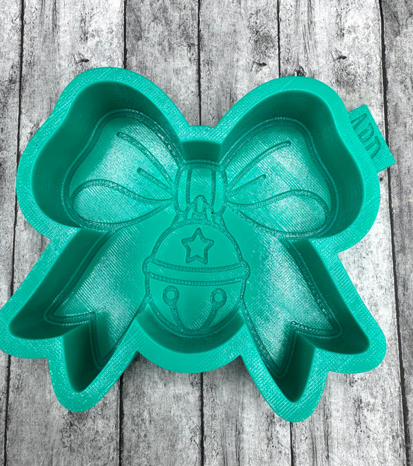 Jingle Bell Bow Freshie Silicone Mold