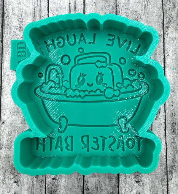 Live Laugh Toaster Bath Freshie Silicone Mold