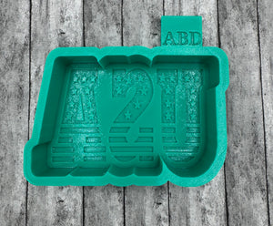 USA Stars & Stripes Freshie Silicone Mold