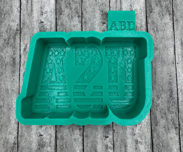 USA Stars & Stripes Freshie Silicone Mold