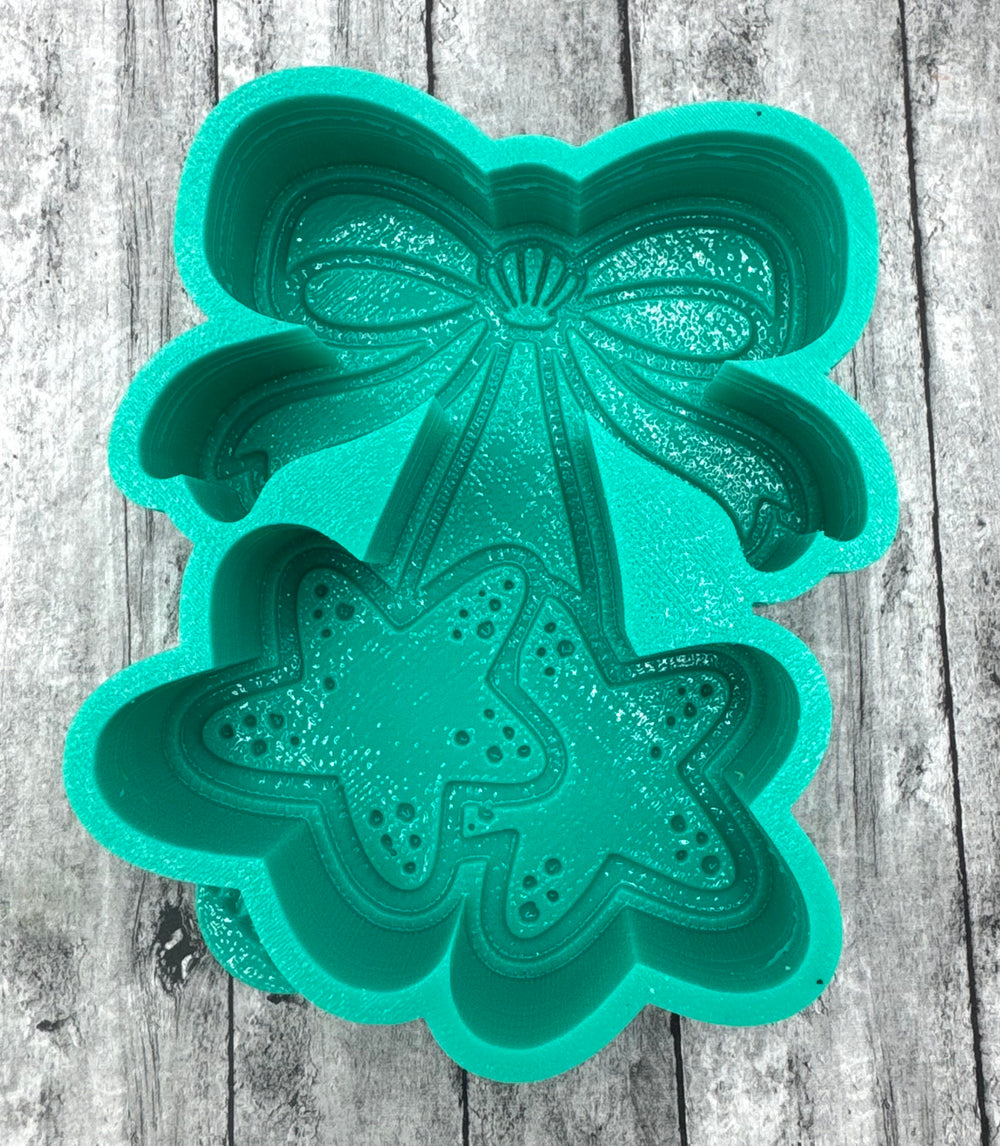 Cherry Style Starfish with Bow Freshie Silicone Mold