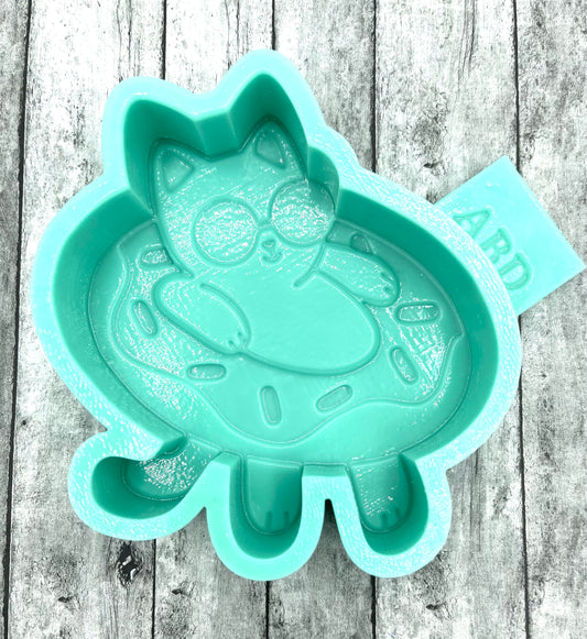 Cat on Donut Float Silicone Mold