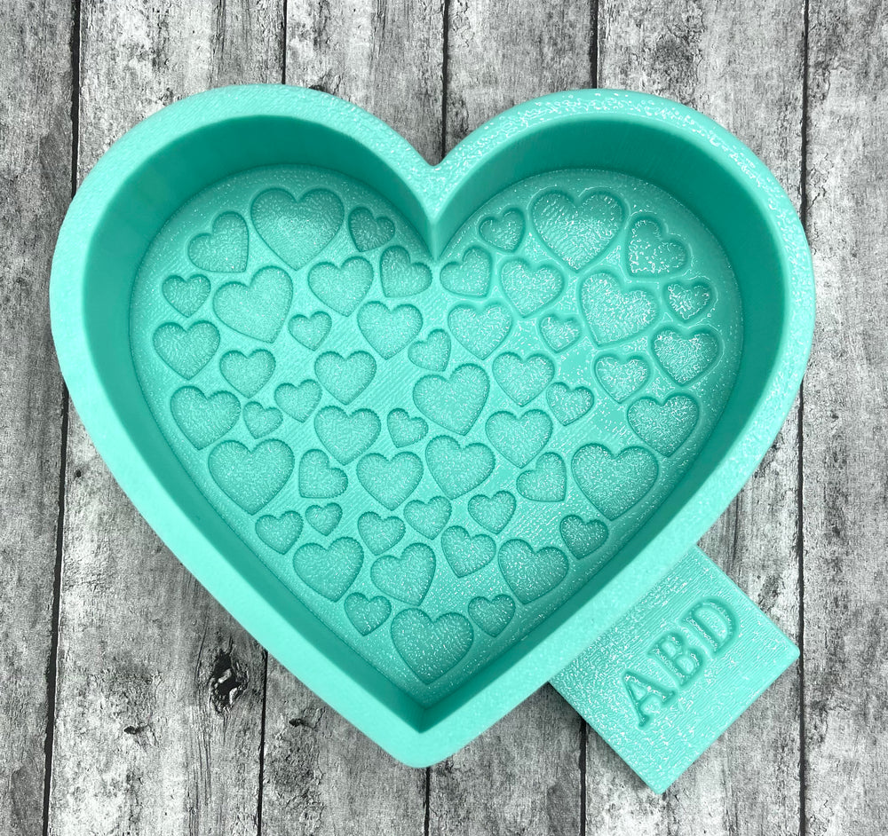 Heart filled Heart Freshie Silicone Mold