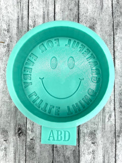 Everything Smiley Face Circle Freshie Silicone Mold