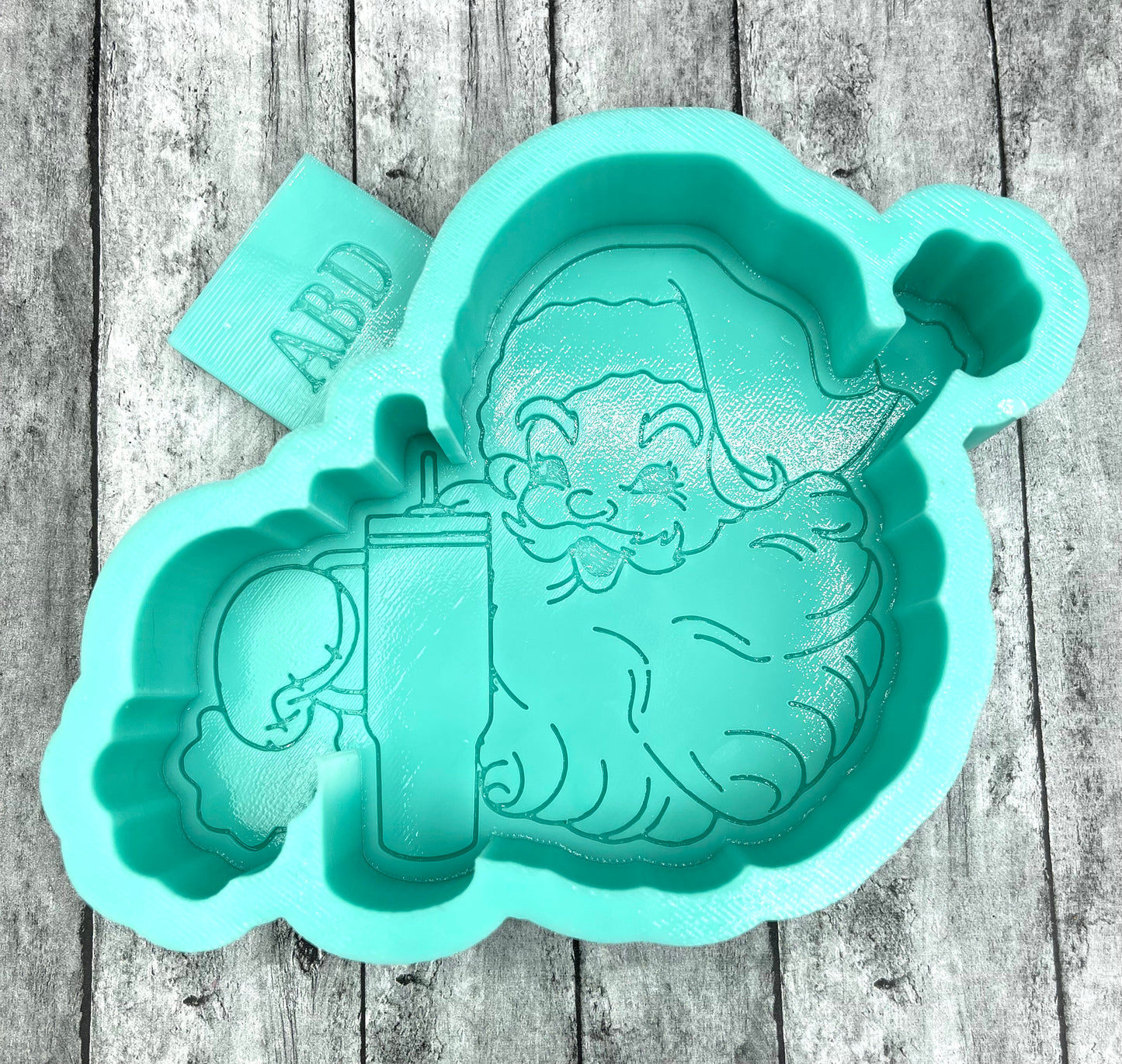 Santa with Cup Freshie Silicone Mold