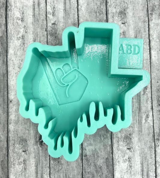 Texas with Rocker Hand Freshie Mold