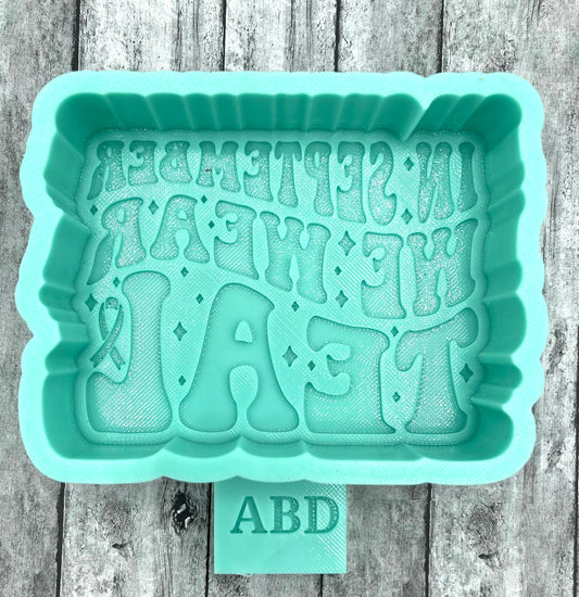 In September We Wear Teal Freshie Silicone Mold