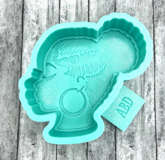 Profile Woman Freshie Silicone Mold