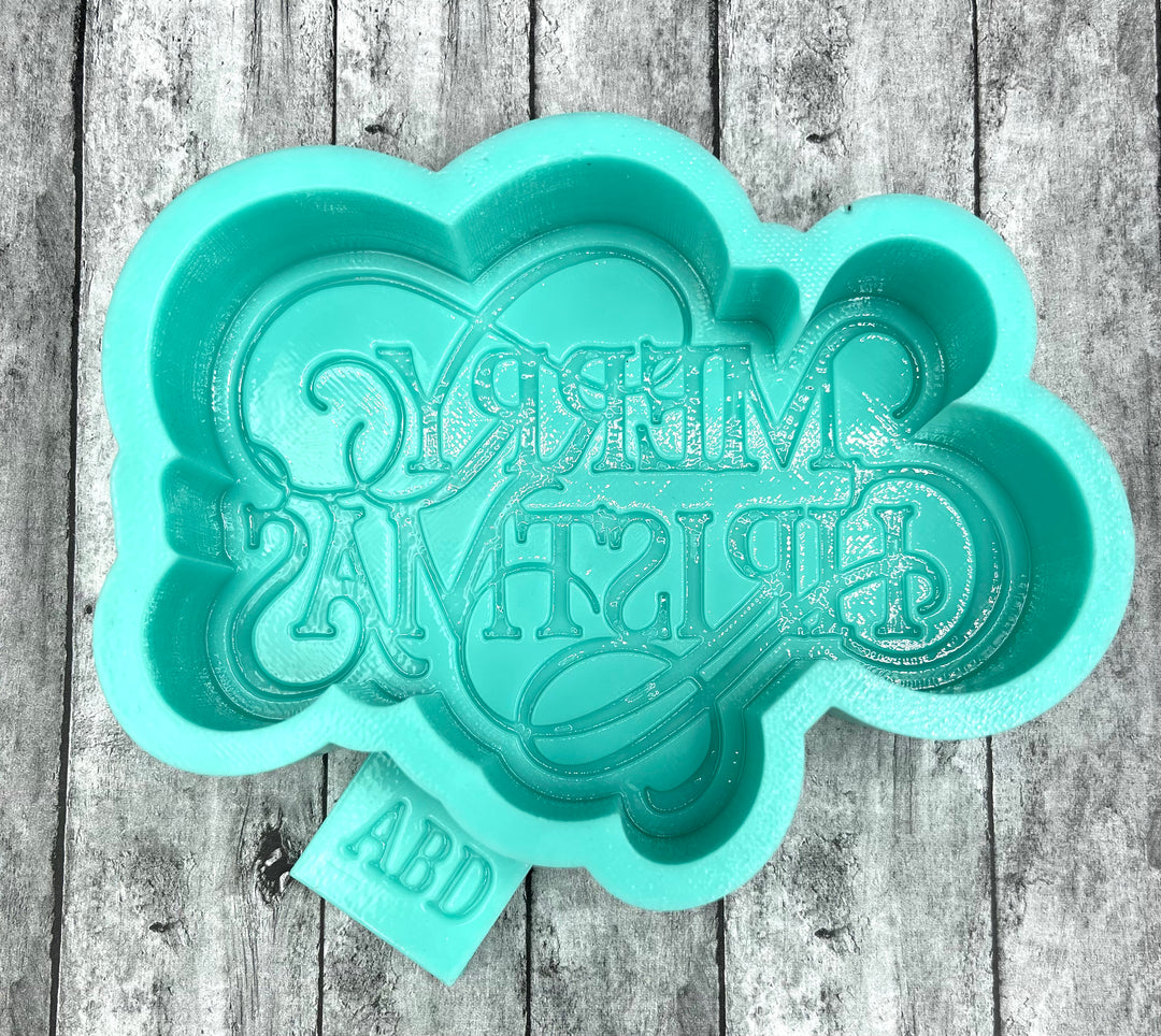 New Merry Christmas Freshie Silicone Mold