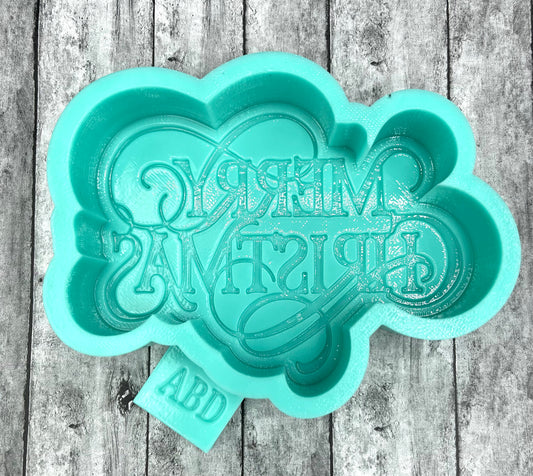 New Merry Christmas Freshie Silicone Mold