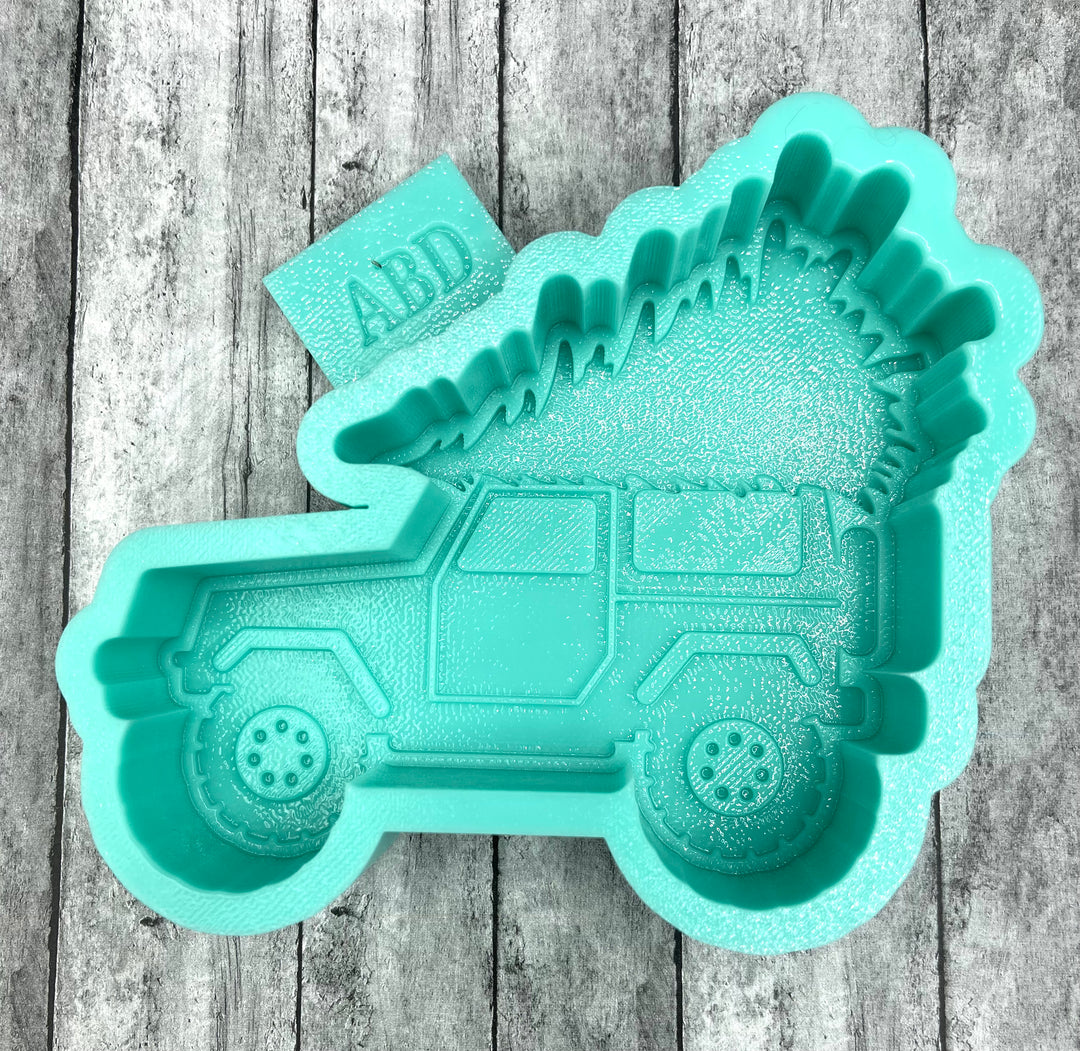 SUV with Tree Freshie Silicone Mold